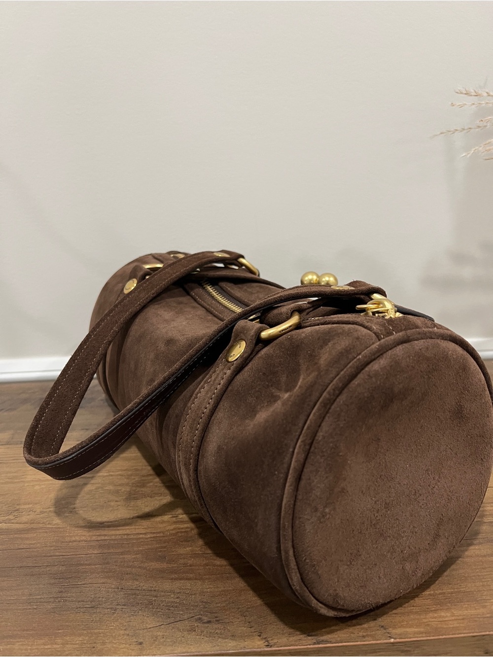 Coach kisslock barrel bag chocolate full size - Picture 4 of 6